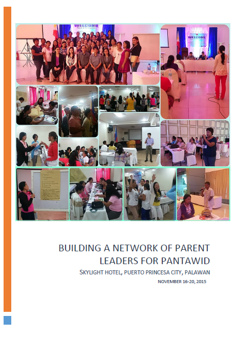 Book Cover: Building a Network of Parent Leaders  for Pantawid, Puerto Princesa City, Palawan