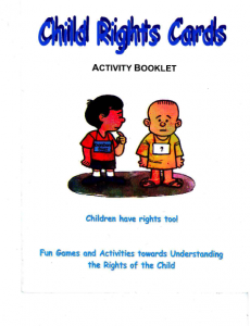 Book Cover: Child Rights Cards Activity Booklet