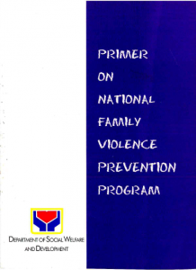 Book Cover: PRIMER on Nat'l Family Violence Prevention Program