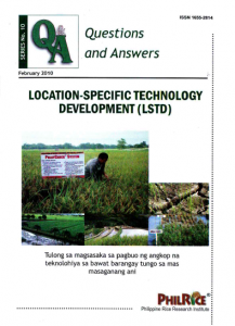 Book Cover: QA Location-Specific Technology Development (LSTD)