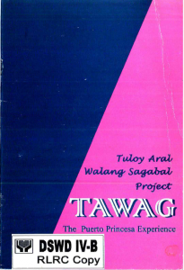 Book Cover: TAWAG The Puerto Princesa Experience