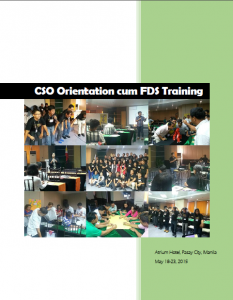 Book Cover: CSO Orientation cum FDS Training